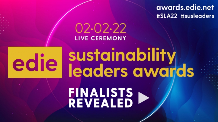The Sustainability Leaders Awards ceremony, which will reveal our winners, takes place as an in-person event at the Park Plaza London Westminster hotel on Wednesday 2 February 2022